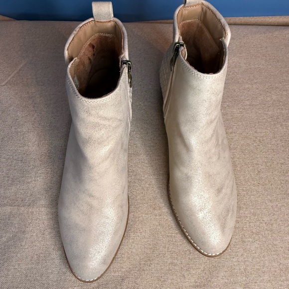 Corkys Metallic Cream Ankle Booties - Picture 12 of 12